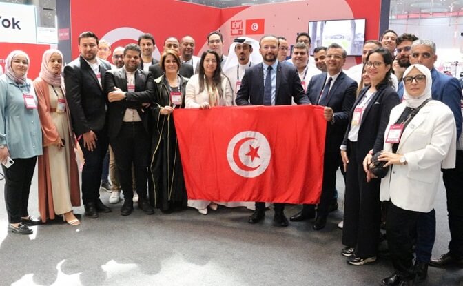 The Tunisian Pavilion specially erected for the Qatar Web Summit 2024