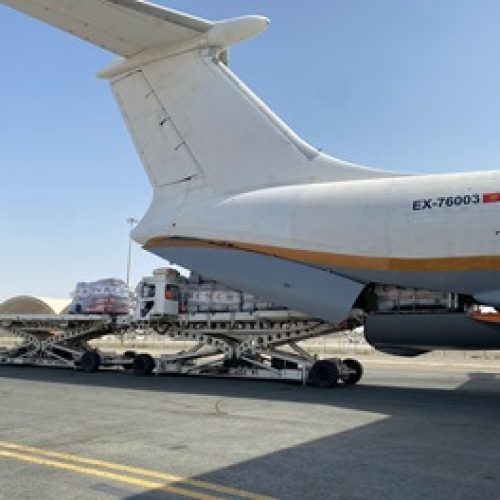 Arrival of Emirati Aid Aircraft in Benghazi