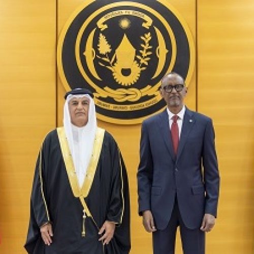 President of Rwanda Receives Credentials from Bahraini Ambassador