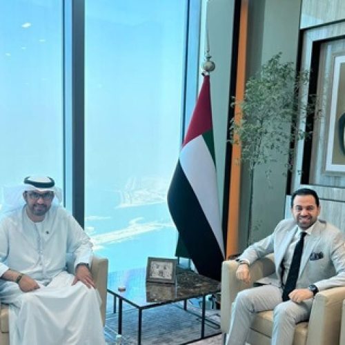 COP28 President Meets Secretary-General of the Council of Muslim Scholars to Discuss Interfaith Pavilion Arrangements