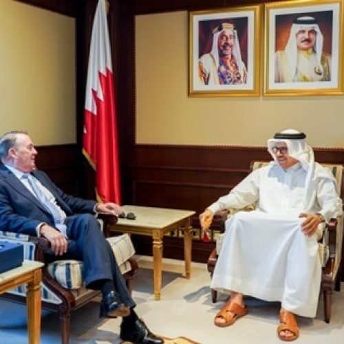 Foreign Affairs Minister Meets UK MP Chair of Abraham Accords Group