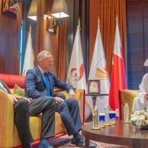 HH Shaikh Khalid bin Hamad Meets ISF President