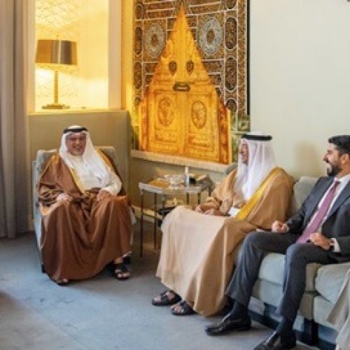HRH The Deputy King Meets with the Newly Appointed UK Ambassador to Bahrain