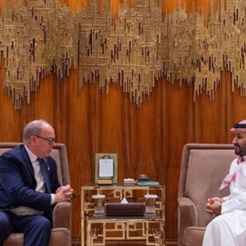 Meeting Between the Crown Prince of Saudi Arabia and the Sovereign Prince of Monaco to Strengthen Bilateral Relations