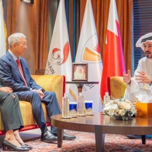 Meeting between HH Shaikh Khalid bin Hamad and IOC Vice President Ng Ser Miang