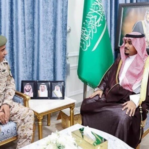 Prince Turki bin Hazloul Meets Commander of Najran Force