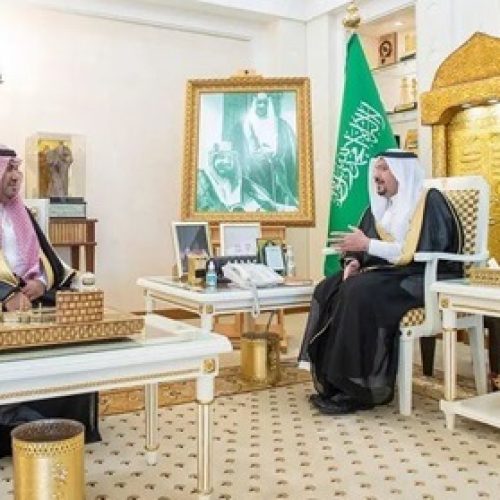 Qassim Region Governor Welcomes Newly Appointed Director of the Fighters’ Division