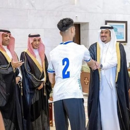 Riyadh Deputy Governor Receives President of the Deaf Club Board in the Region
